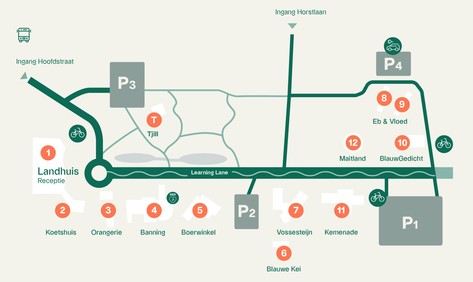 Landgoed de Horst map